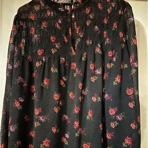 Banana Republic Flowy flower shirt